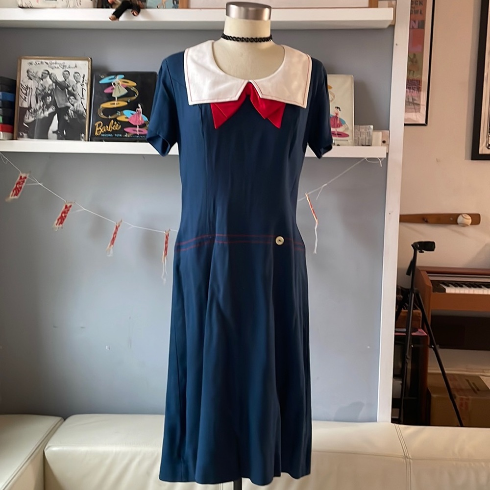 Vintage handmade Rockabilly Sailor Dress